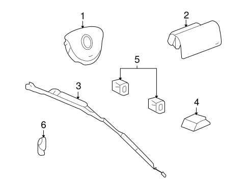 i-290 AIR BAG COMPONENTS