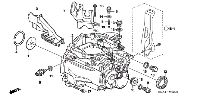 CIVIC SEDAN TRANSMISSION CASE (1.8L)