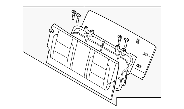 896007S601 Деталь SEAT BACK ASSY