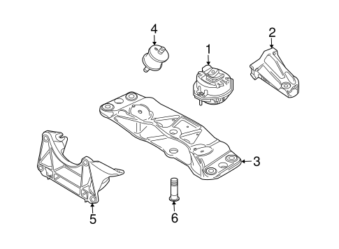 745Li ENGINE & TRANS MOUNTING