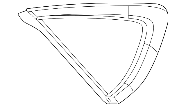 68159344AB Деталь QUARTER GLASS, RIGHT