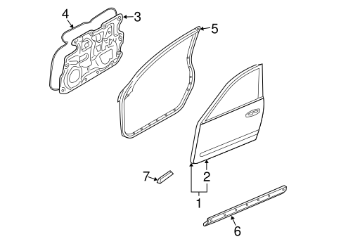 G35 DOOR & COMPONENTS