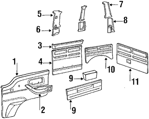 Van INTERIOR TRIM