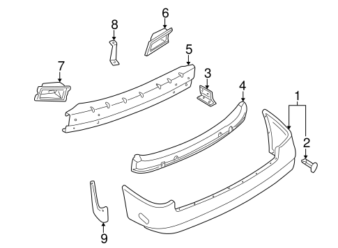 Quest BUMPER & COMPONENTS - REAR