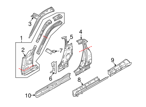 370Z HINGE PILLAR