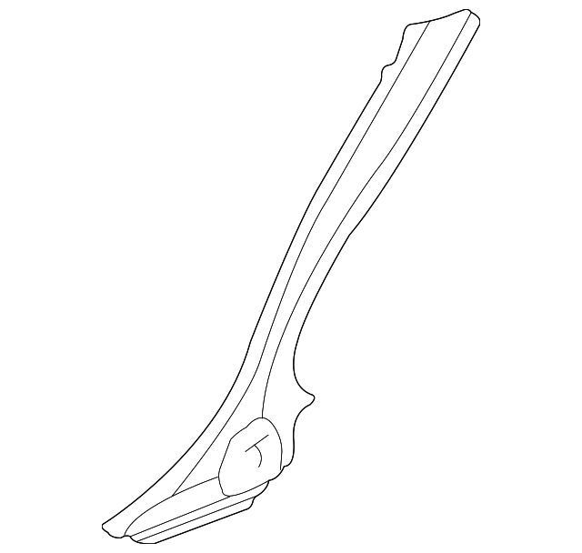 PY85XDVAB Деталь LOWER QTR TRIM, LEFT