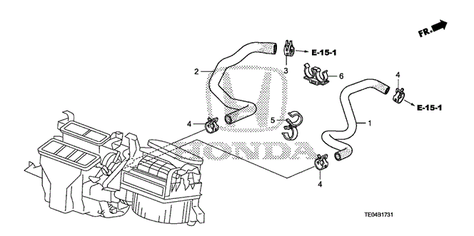 ELECTRICAL / EXHAUST / HEATER / FUEL/WATER HOSE (V6) for 2010 Honda ACCORD COUPE #1