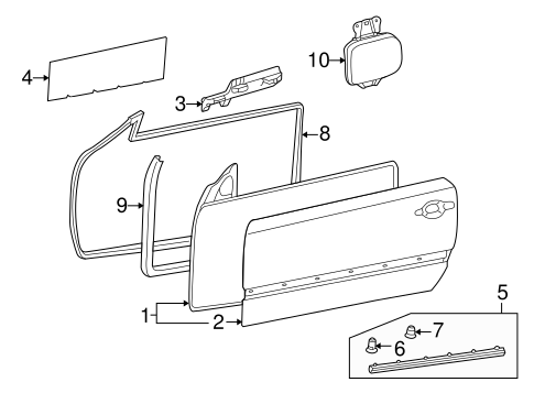 CLK320 DOOR & COMPONENTS