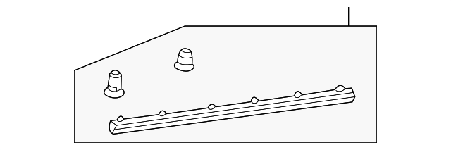 208-690-11-62 Деталь LOWER W'STRIP, LEFT
