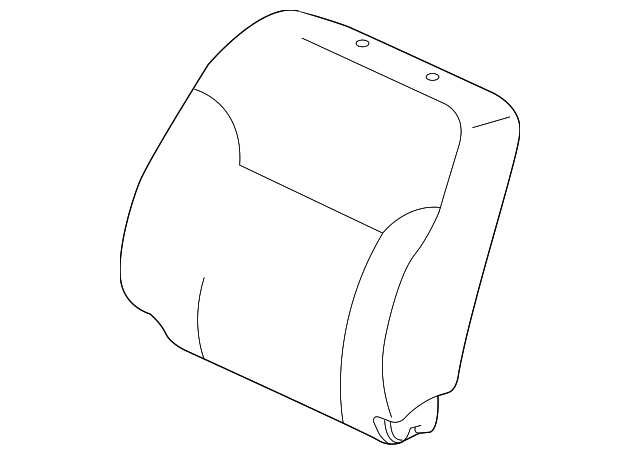 MR595799XA Деталь SEAT BACK COVER, LEFT