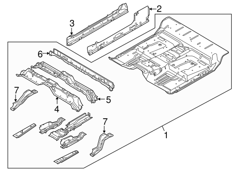 F-150 FLOOR - CAB