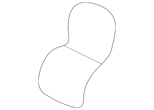 0K52Y-88163CQ3 Деталь SEAT BACK COVER, LEFT