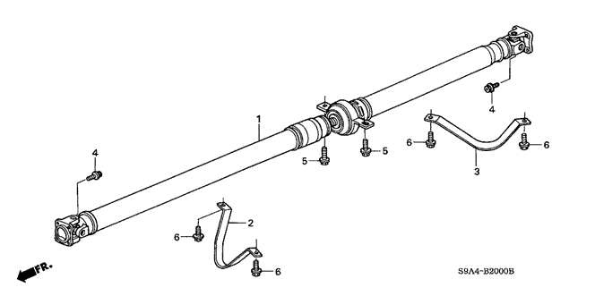 CHASSIS/PROPELLER SHAFT for 2003 Honda CR-V #1
