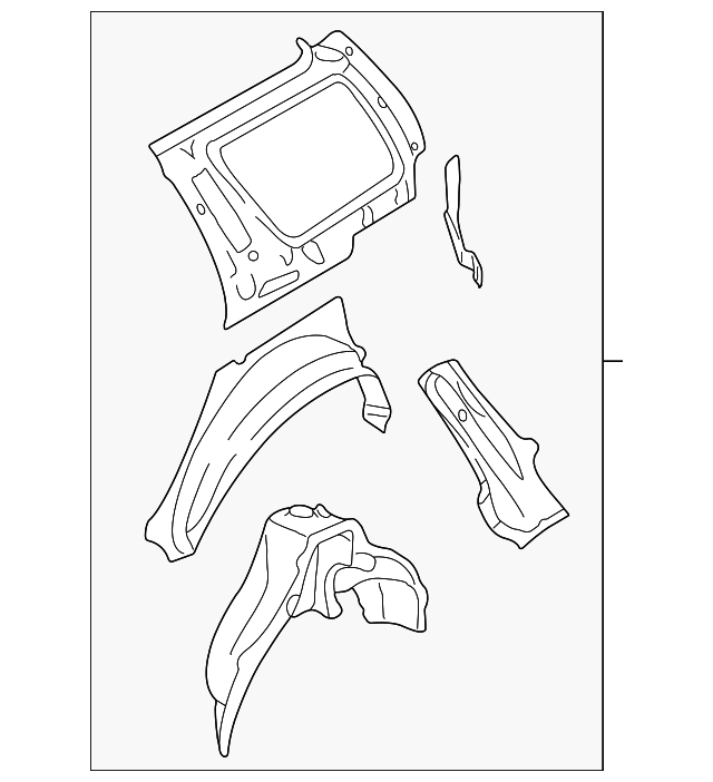 51510SA1039P Деталь INNER PANEL ASSY, LEFT