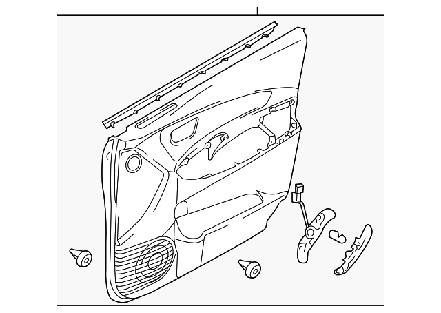 82302-1F060W4 Деталь DOOR TRIM PANEL, RIGHT