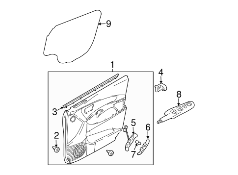 Sportage INTERIOR TRIM - FRONT DOOR