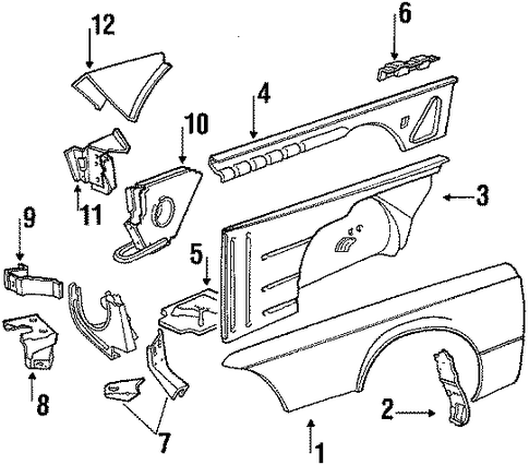 M6 FENDER & COMPONENTS