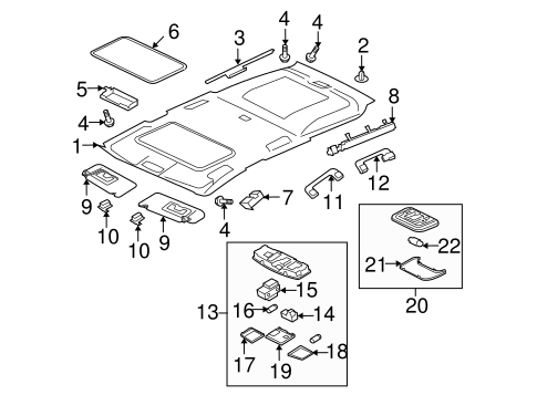 Outlander INTERIOR TRIM - ROOF
