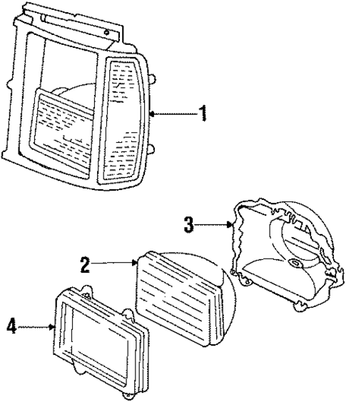Dakota HEADLAMP COMPONENTS