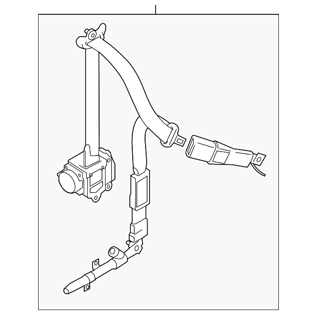 84901578105PK Деталь BELT & RETRACTOR, RIGHT