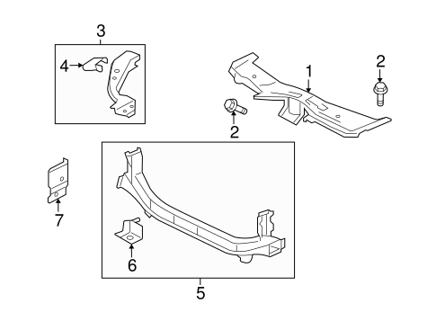 Lancer RADIATOR SUPPORT