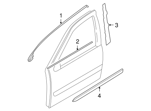 Maxima EXTERIOR TRIM - FRONT DOOR