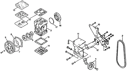 1979 Honda CIVIC 1200 COUPE VALVE PLATE (W/GASKETS) - (0009126341) 1979 Honda CIVIC 1200 COUPE VALVE PLATE (W/GASKETS) - (0009126341)