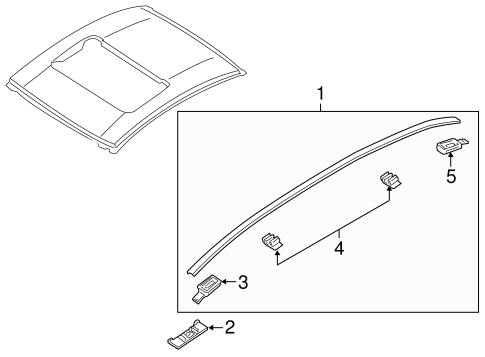 RX-8 EXTERIOR TRIM - ROOF 2