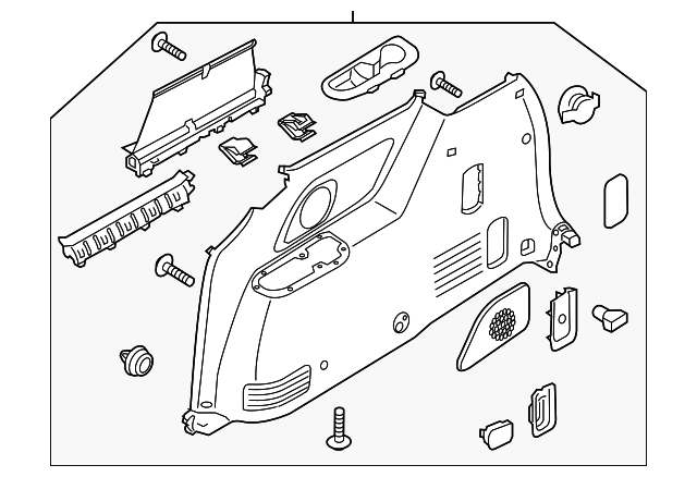 85740-A9040GBU Деталь QTR TRIM PANEL