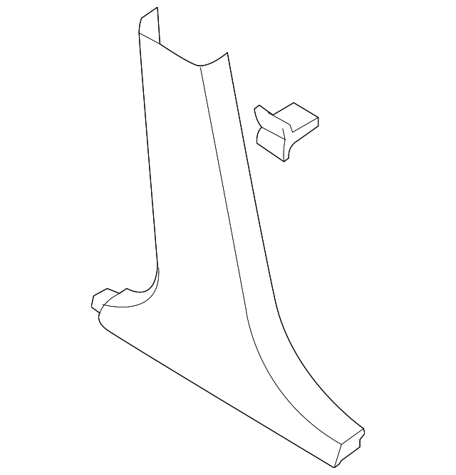 7623186Z00 Деталь LWR CTR PLR TRIM, RIGHT