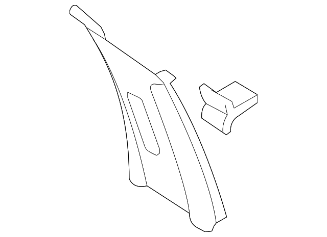 7621186Z00 Деталь UPR CTR PLR TRIM, RIGHT