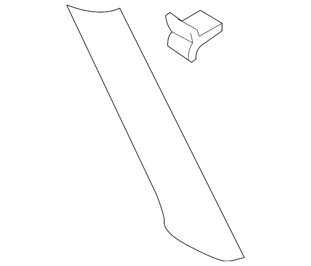 7611186Z01 Деталь WNDSHLD PLR TRIM, RIGHT