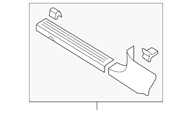 7613086Z00 Деталь KICK PANEL TRIM, RIGHT