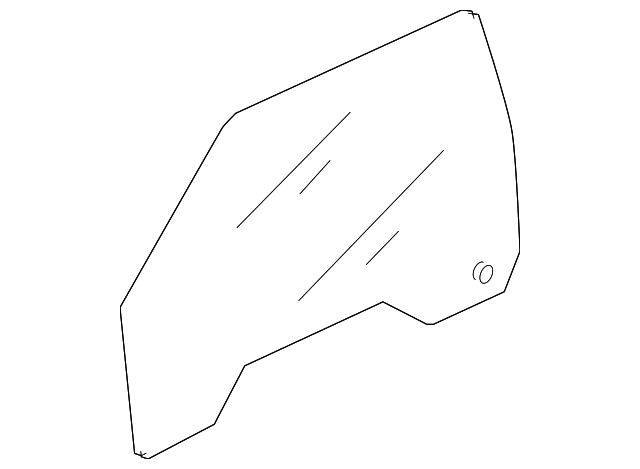 8H0-845-201 Деталь DOOR GLASS, LEFT