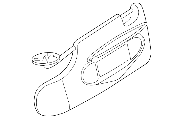 51-16-7-057-467 Деталь SUNVISOR, LEFT