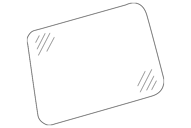 463-673-06-10 Деталь QTR GLASS, RIGHT