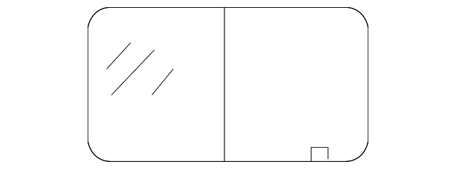5104235AA Деталь VENT GLASS, RIGHT