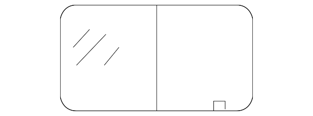 5134003AA Деталь SLIDING GLASS, RIGHT