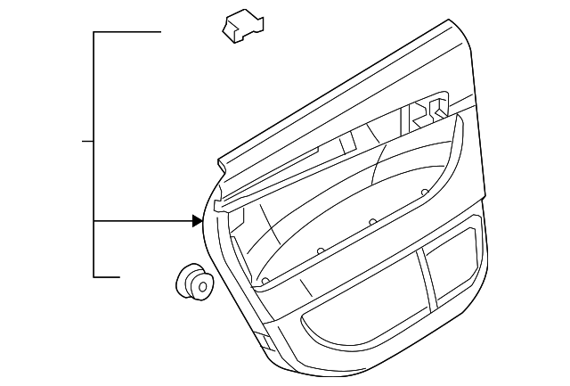 8P4-867-303-P-ZSX Деталь DOOR TRIM PANEL, LEFT