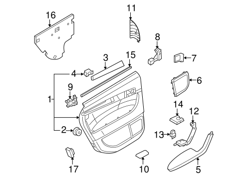 A3 Quattro INTERIOR TRIM - REAR DOOR