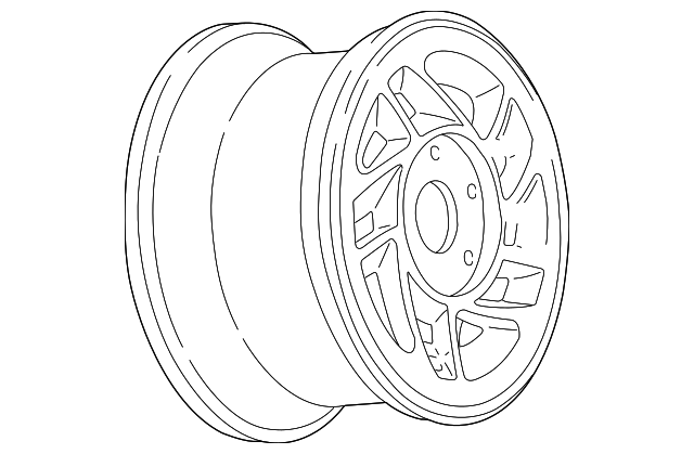 12513703 Деталь WHEEL, ALLOY