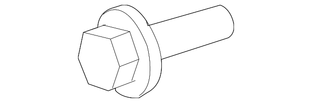 F58Z-6A340-A CRNKSHFT PULLEY BOLT, LEFT
