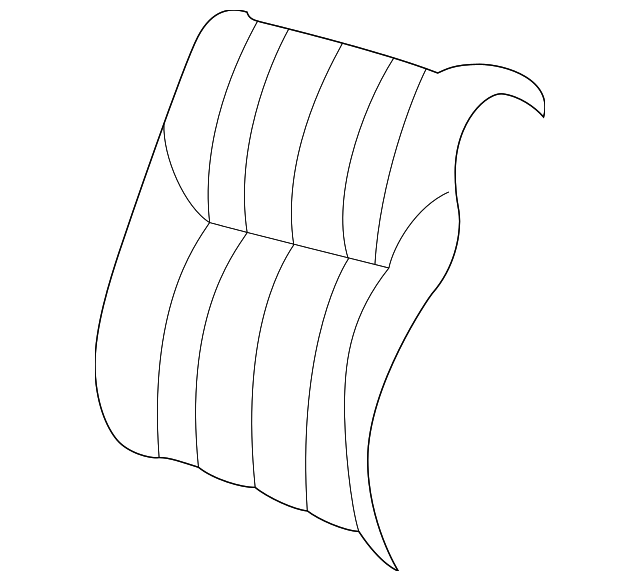 SS141AZAA Деталь SEAT BACK COVER, RIGHT