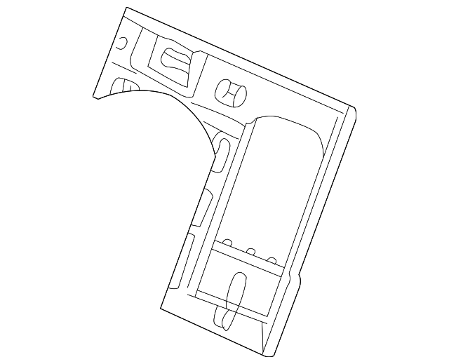12454120 Деталь SEAT BACK PANEL, RIGHT