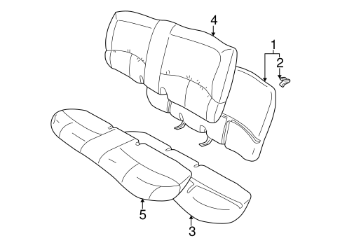 LeSabre REAR SEAT COMPONENTS