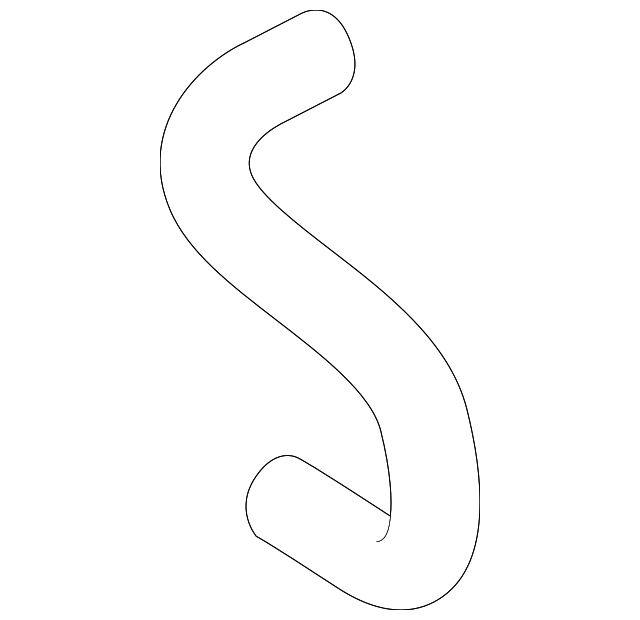 25411-E4100 Деталь UPPER HOSE