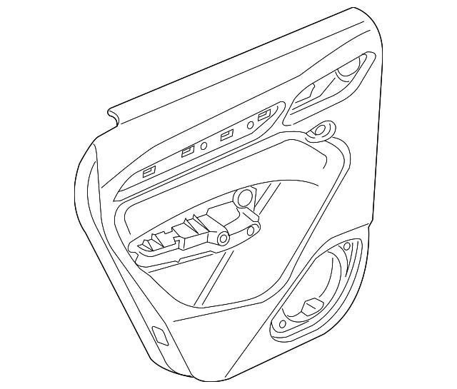 8U0-867-303-B-IAK Деталь DOOR TRIM PANEL, LEFT