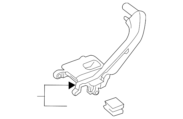 8U0-867-371-A-6PS Деталь PULL HANDLE, LEFT
