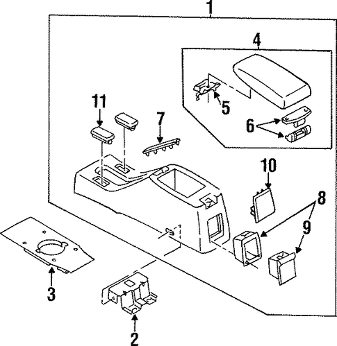 Protege CENTER CONSOLE