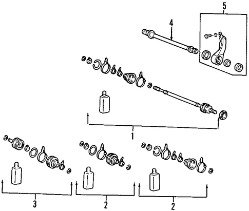 XG350 AXLE SHAFTS & JOINTS